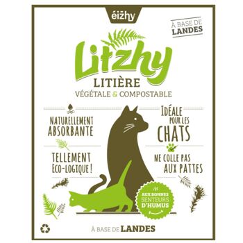 Litzhy Landes : Litière Végétale pour Chats, Landes Bretonnes, 6L 1