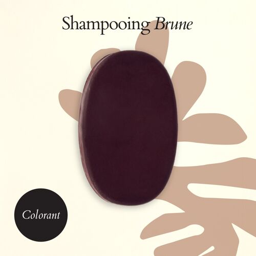 Shampooing solide raviveur reflets  "brunette"