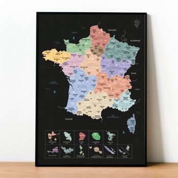 Carte de France - Affiche à gratter 2