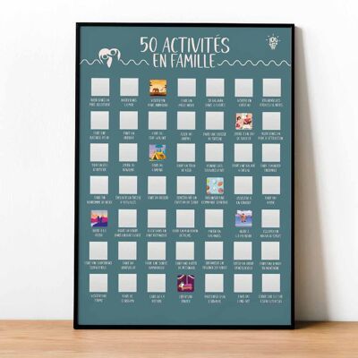 50 actividades familiares - Scratch Póster