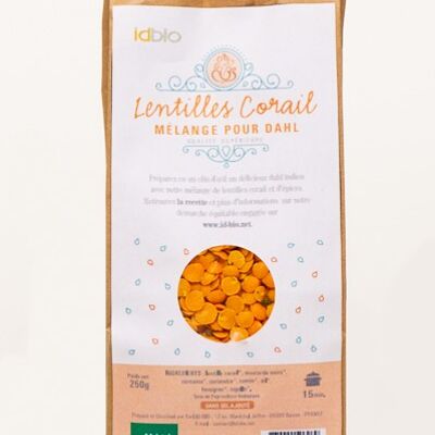 Lenticchie di corallo indiano bio, Dhal - 250g