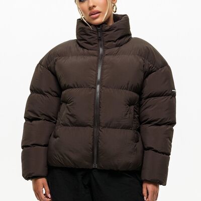 Technical Brown Puffer Jacket