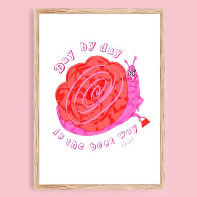 Day By Day Snail Print