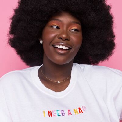 I Need A Nap Embroidered T-Shirt