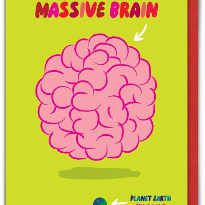 Funny Congratulations Card - Massive Brain