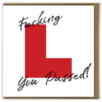 Rude Congratulations - Fucking 'L' Passed Your Driving Test
