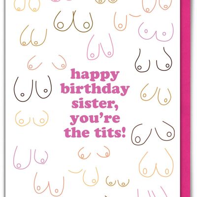 Funny Card - Sister You're The Tits