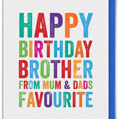 Funny Card - Brother Favourite