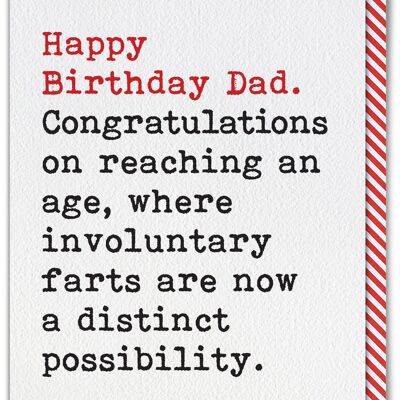 Funny Card - Involuntary Farts Dad