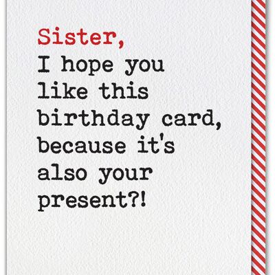 Funny Card - Sister Card Also Present