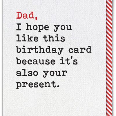 Funny Card - Dad Card Also Present