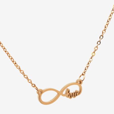 Set of 3 gold Infinity necklaces