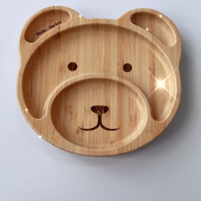 Bear Bamboo Plate