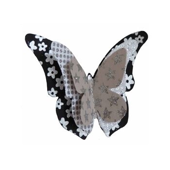 guirlande papillon black and silver 2