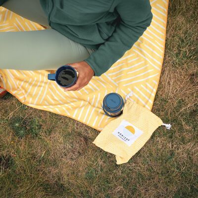 Sunrise Yellow - Serviette de voyage à séchage rapide 100 % recyclée