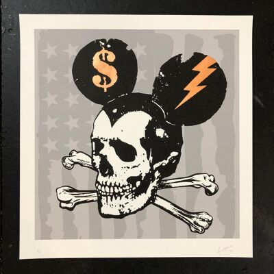 Misfit Mickey Black Flag - Kupferblatt
