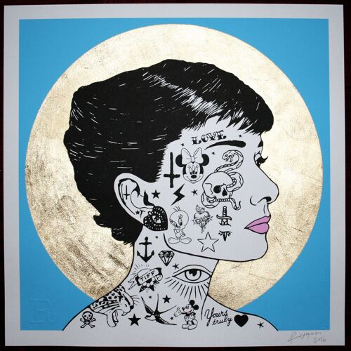 AUDREY PROFILE (Blue) - Print