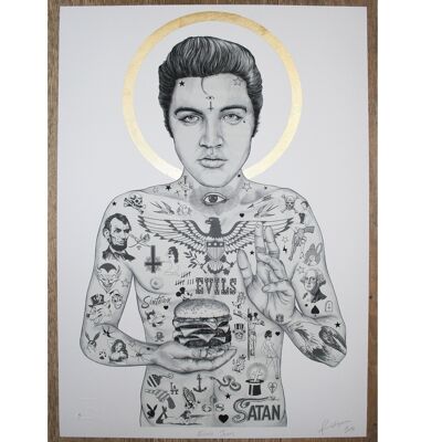 ELVIS BURGER KING (Original) - Print