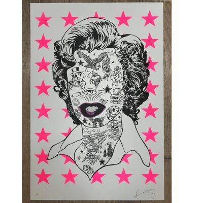 MONROE STARS (rosa neon) - Stampa