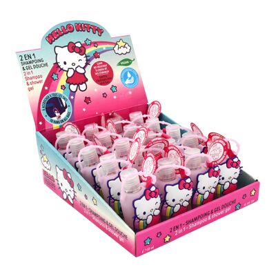 hello Kitty Shampoing et gel douche avec étui en silicone 50 ml