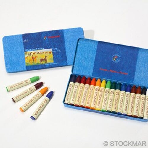 Crayon de cire Stockmar assortiment 16 couleurs