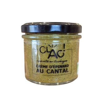 Crema de espinacas con queso cantal