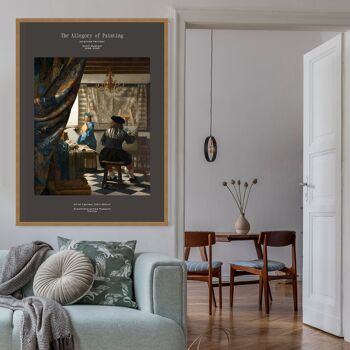 Johannes Vermeer L'allégorie de l'artiste peintre Poster 3
