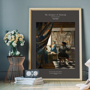 Johannes Vermeer L'allégorie de l'artiste peintre Poster 4