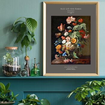 Rachel Ruysch Nature morte aux fleurs Artiste Poster 2