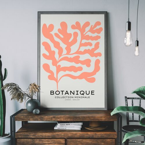 Botanique Minimal Floral Cut Out Print