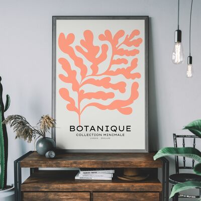 Botanique Minimal Floral Cut Out Print