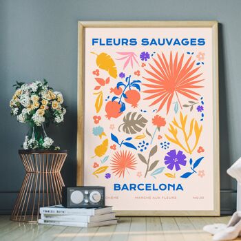Fleurs Sauvages Imprimé Fleur de Barcelone 4