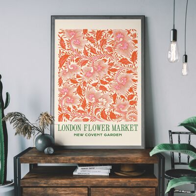 London Flower Market Covent Garden Print