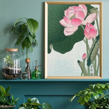 Fleurs de lotus en fleurs par Ohara Koson 2