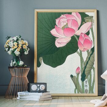 Fleurs de lotus en fleurs par Ohara Koson 4