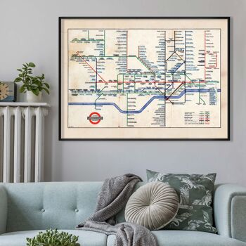 Plan du métro de Londres de 1947 2