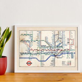Plan du métro de Londres de 1947 3
