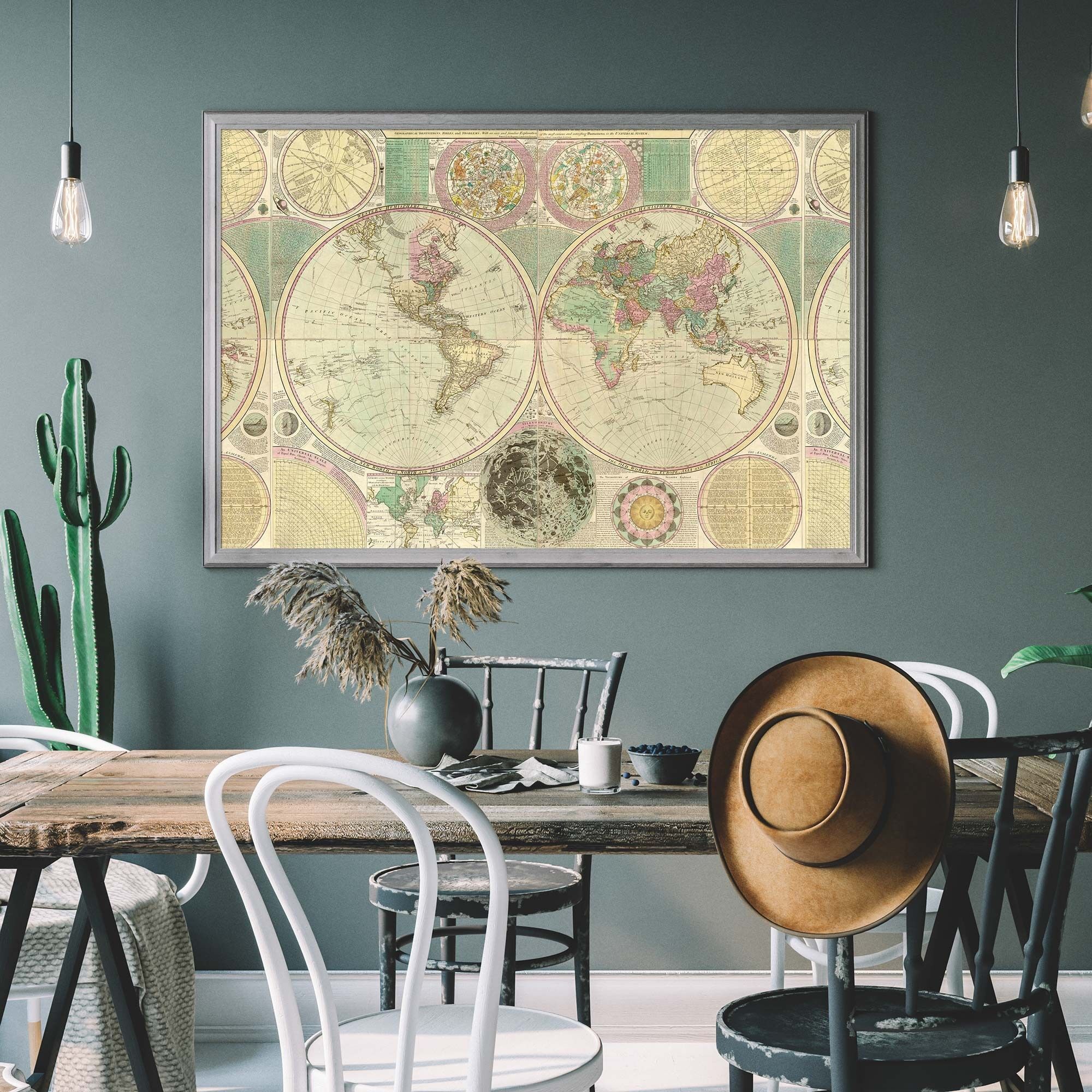 Bowles Nuova e accurata mappa del mondo componendo