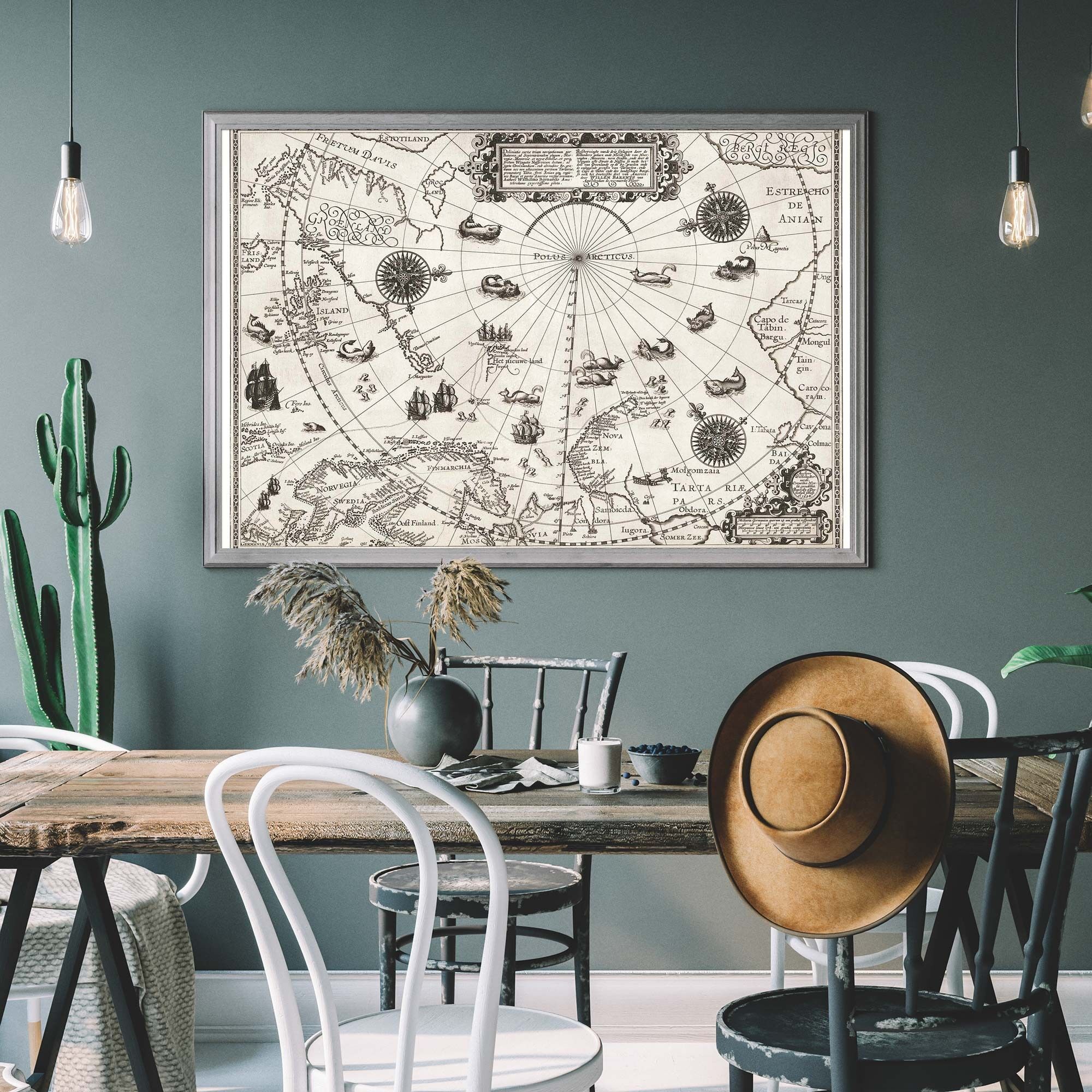 Map Of The Arctic from 1598