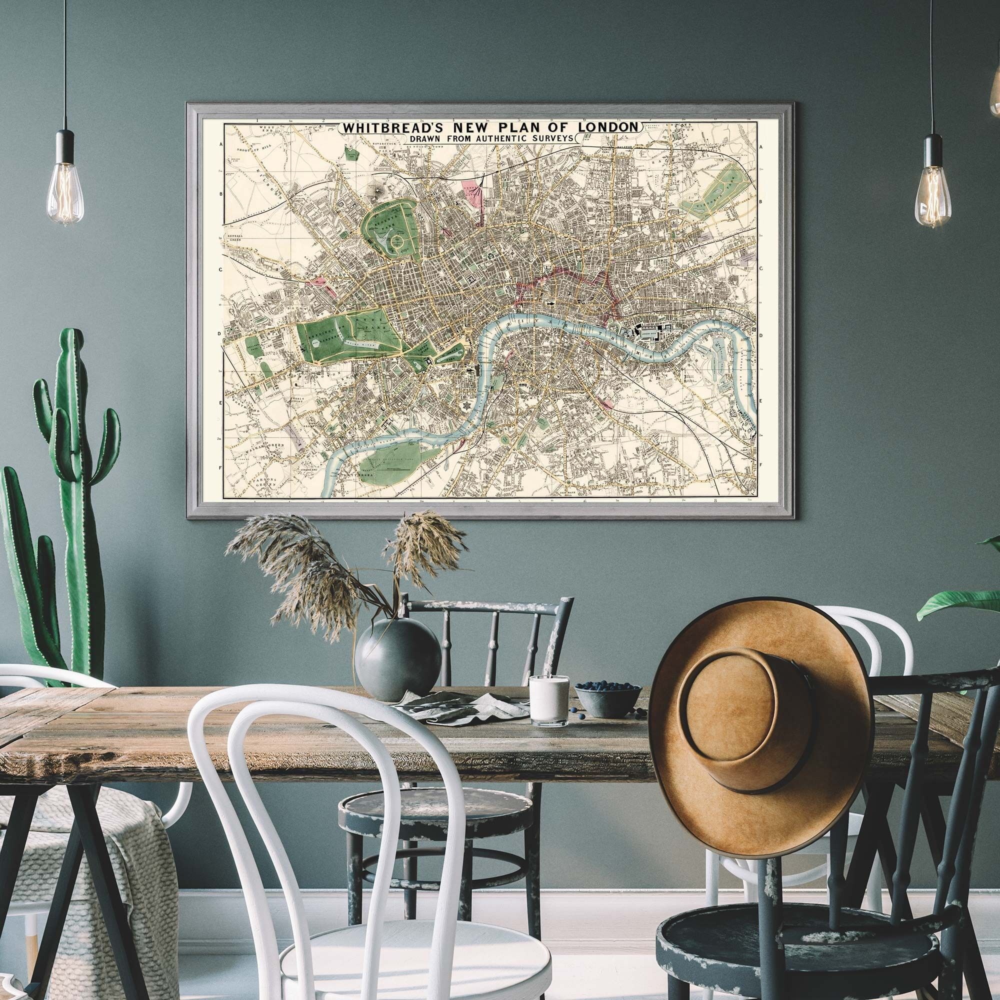 Whitbreads New Plan Of London 1853