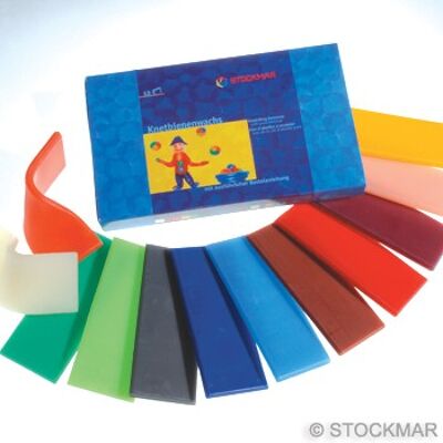 Modeling wax Stockmar assortment 12 colors