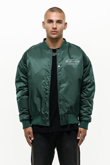 Blouson aviateur ovale vert combat 1