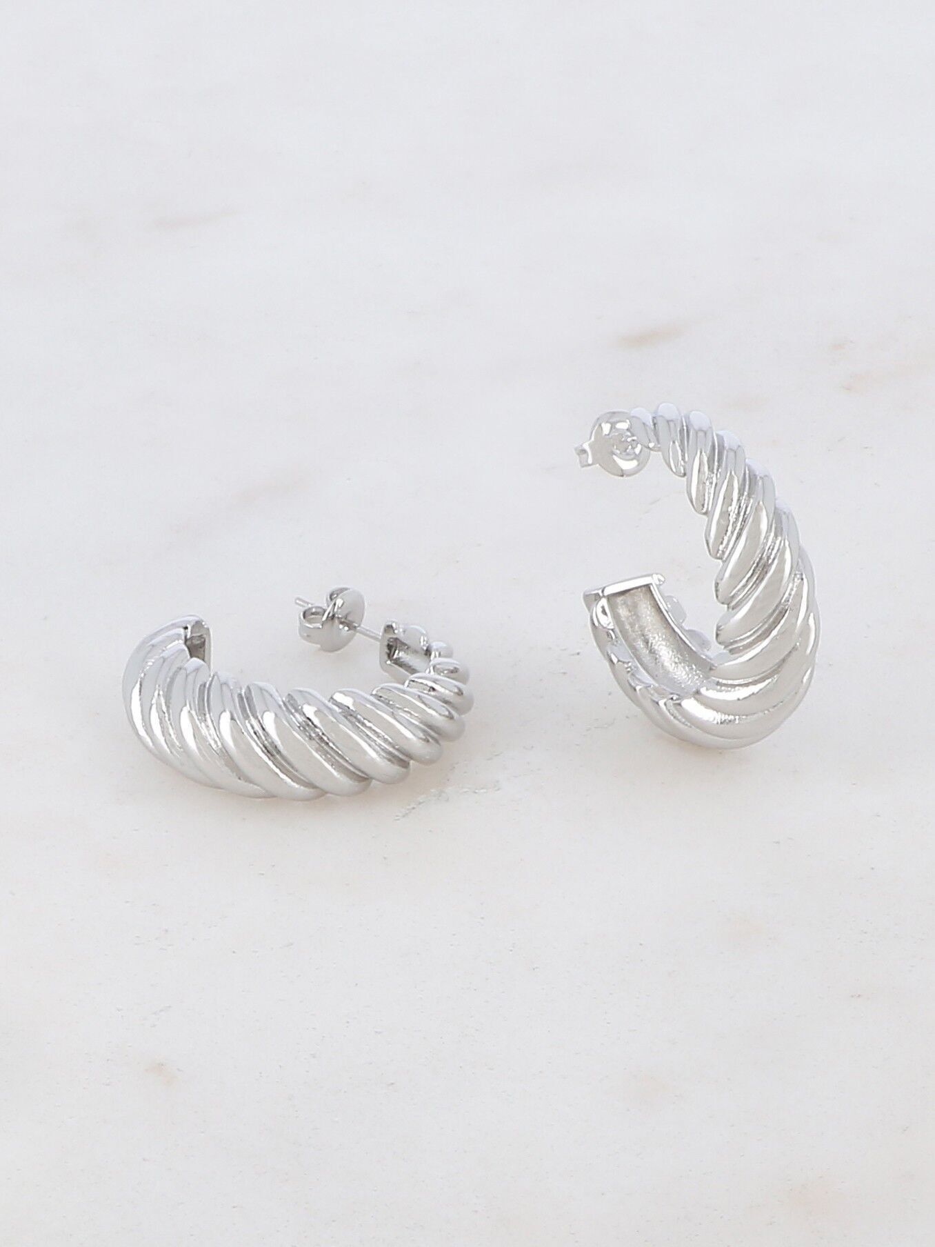 Orecchini a cerchio Persia - Argento