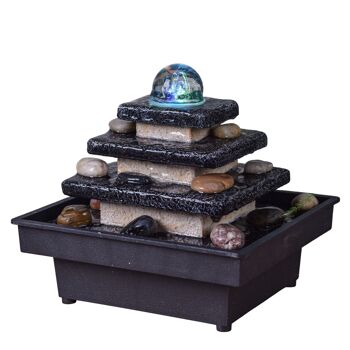 Cadeaux Fête des Mères - Fontaine d'Intérieur - Eka - Déco Zen et Originale - Design Temple Lumière Led Colorée - Idée Cadeau 9