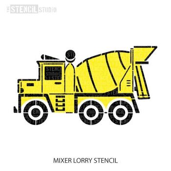 Véhicule de construction - Mixer Lorry Stencil (2 Layer Stencil) 2