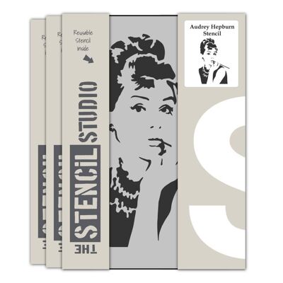 Audrey bei Tiffanys Stencil