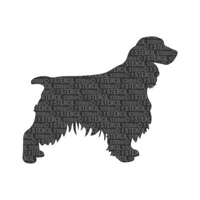 Spaniel Dog Stencil