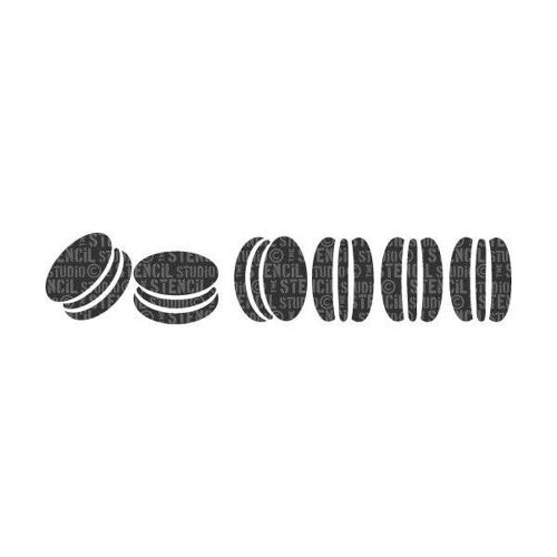 Macarons Stencil