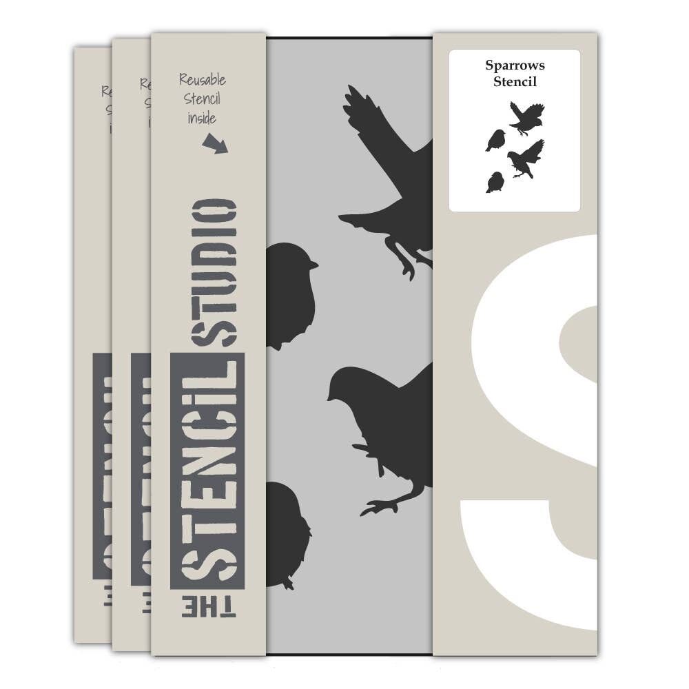 Sparrows Stencil
