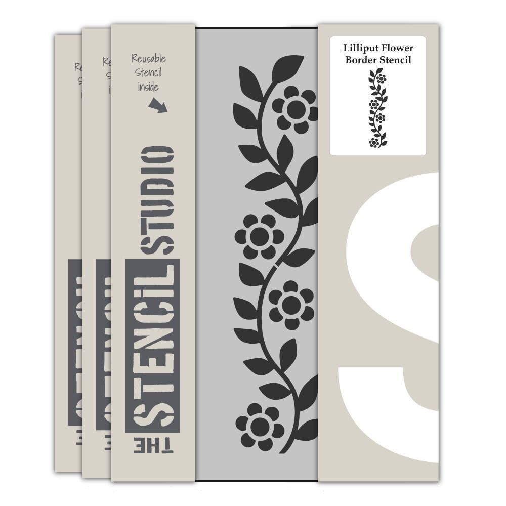 Plantilla de borde de flor de Lilliput